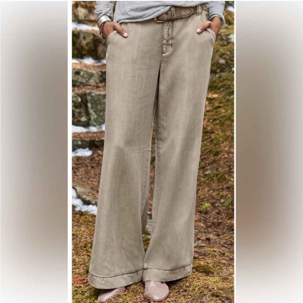 Sundance tencel wide legged boho pants
